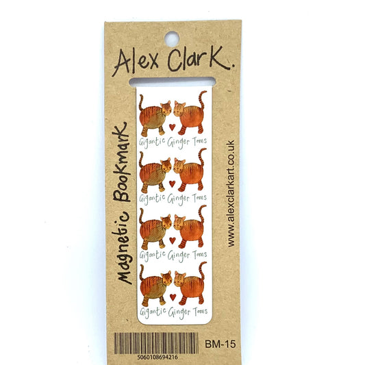 Gigantic Ginger Toms Cat Magnetic Bookmark