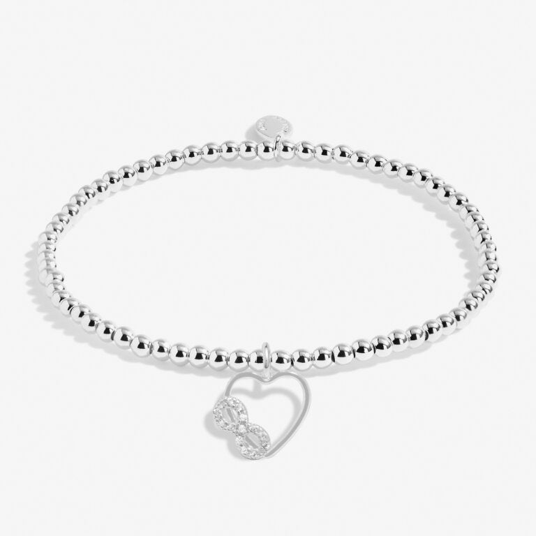 A Little 'Friends Make You Laugh Louder, Smile Brighter And Dream Bigger' Bracelet In Silver Plating