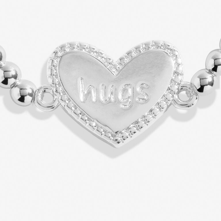 A Little 'Big Hugs' Bracelet In Silver Plating