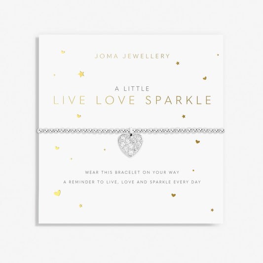 A Little 'Live, Love, Sparkle' Bracelet