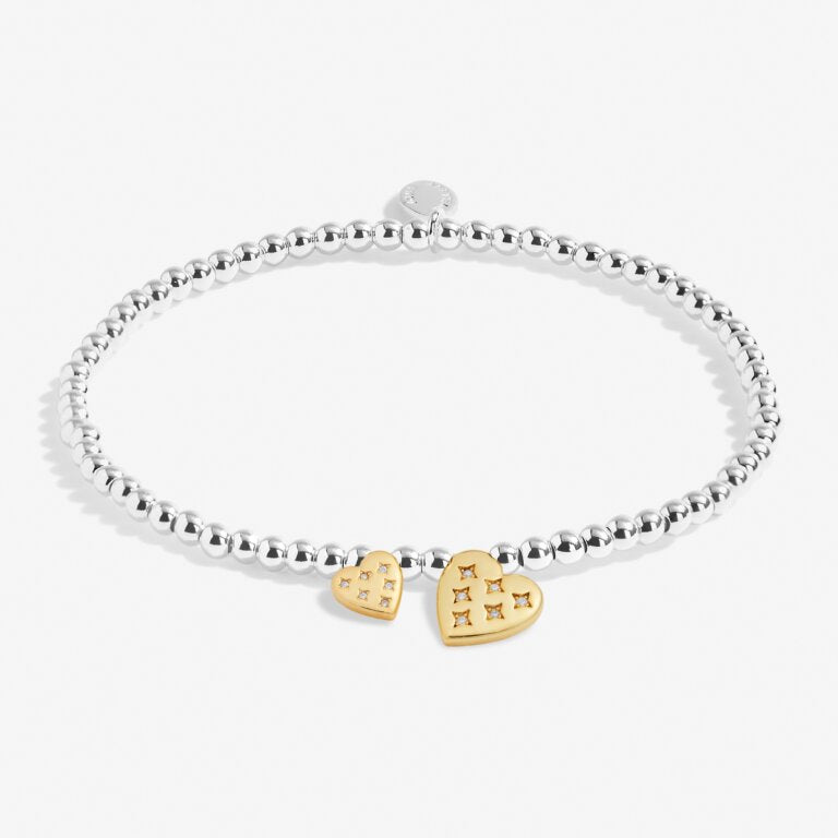 Christmas Boxed A Little 'With Love' Bracelet In Silver And Gold Plating