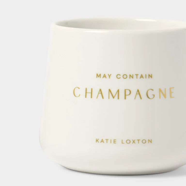 May Contain Champagne Porcelain Mug