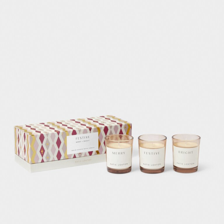 Trio Votive Gift Set 'Festive'