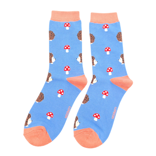 Winter Hedgehogs and Toadstool Socks