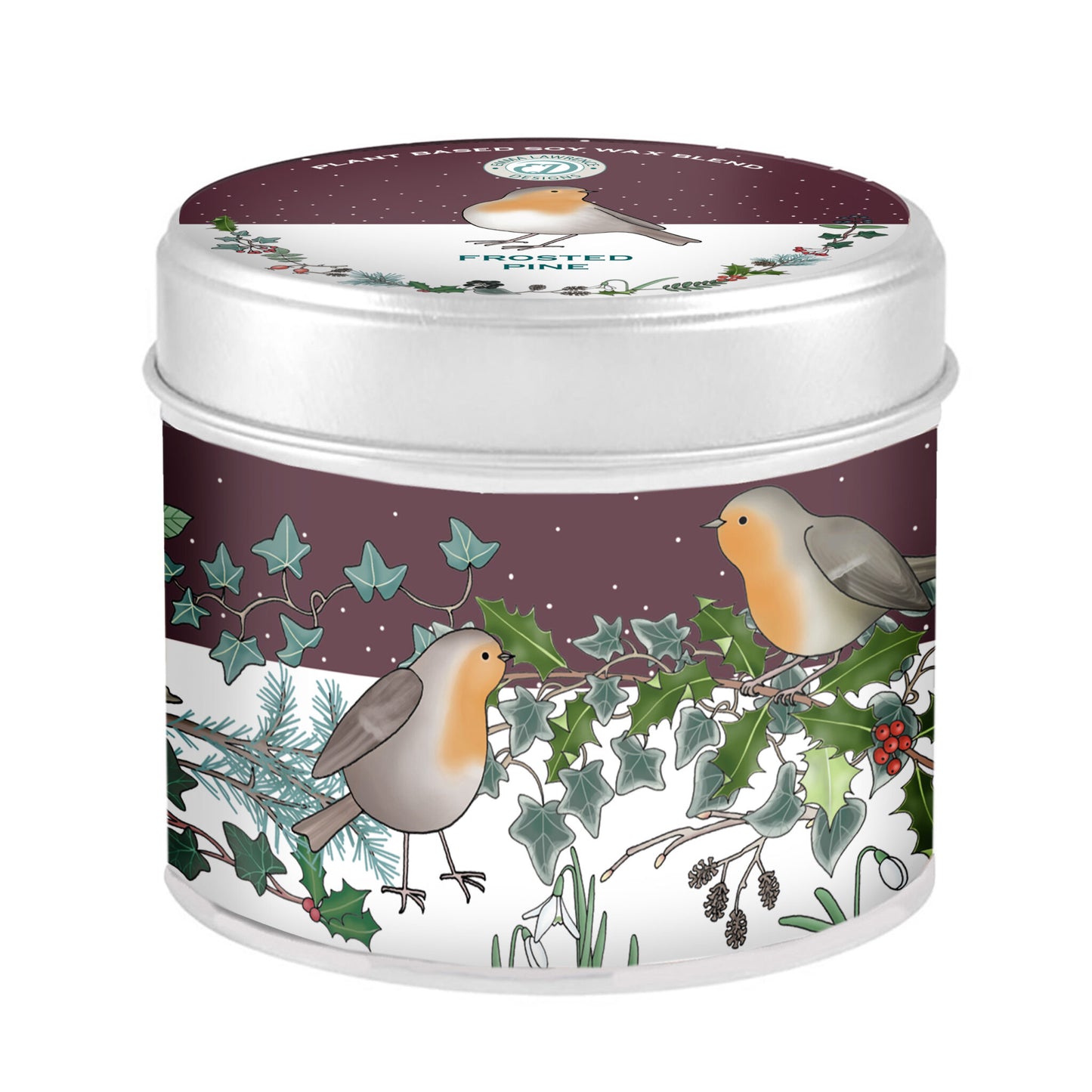 Frosted Pine Tin Candle - Emma Lawrence