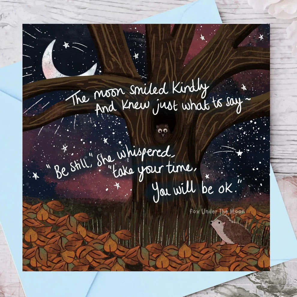 'Be Still' Single Greeting Card