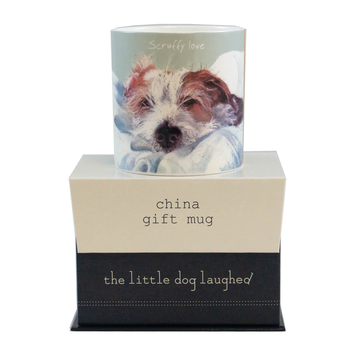 Rough Coat Jack Russell Scruffy Love Mug by Little Dog Laughed