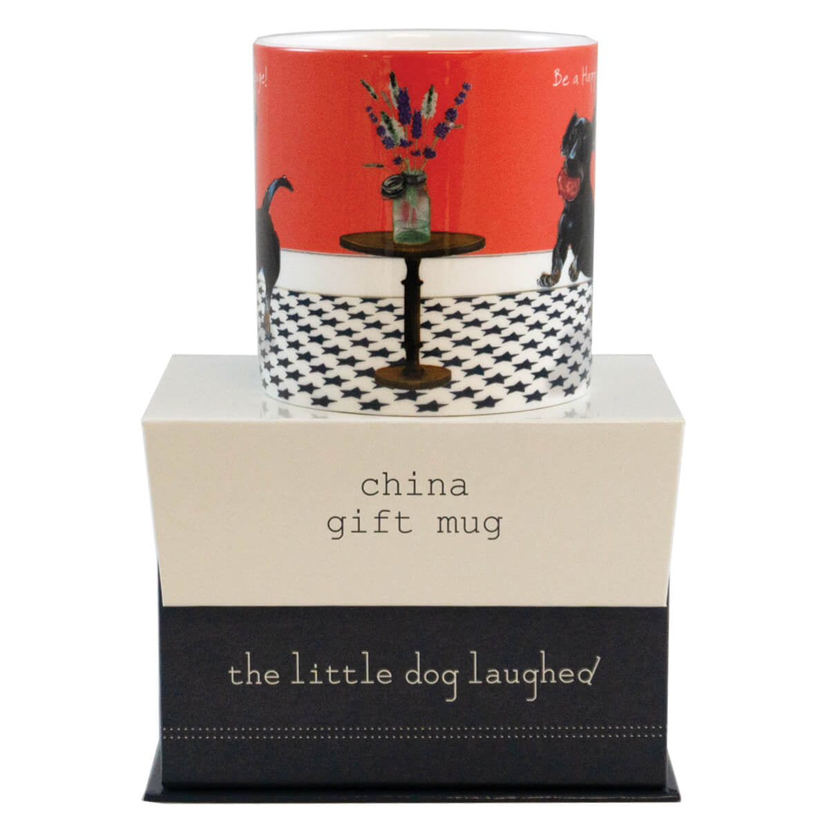 Dachshund Happy Sausage Dog Mug by Little Dog Laughed