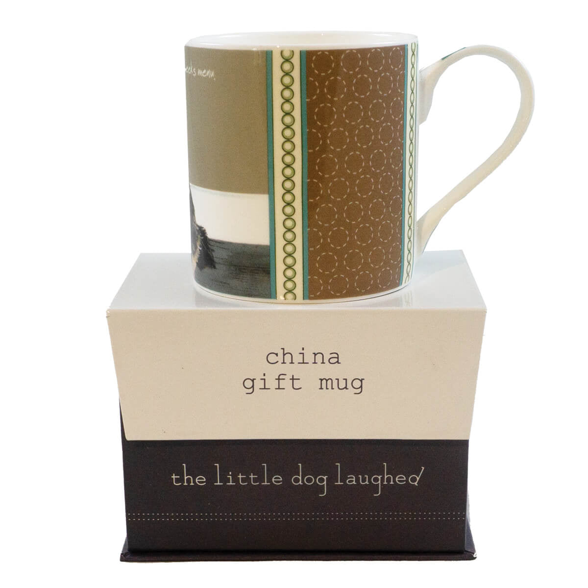 Tabby Cat Menu Mug by Little Dog Laughed