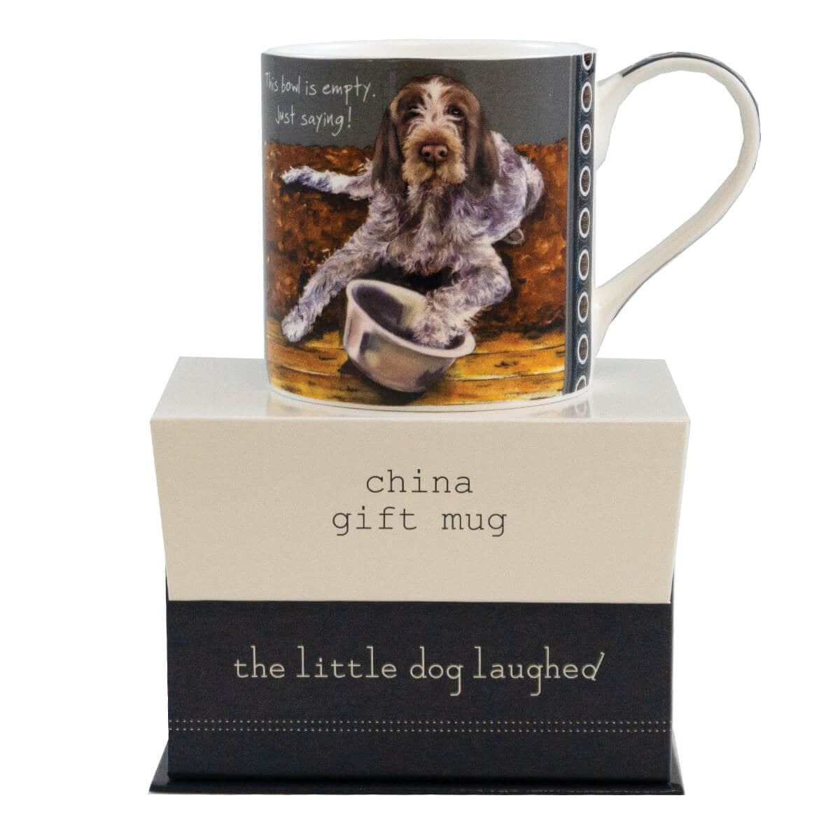 The Bowl is Empty Italian Spinone Mug by Little Dog Laughed