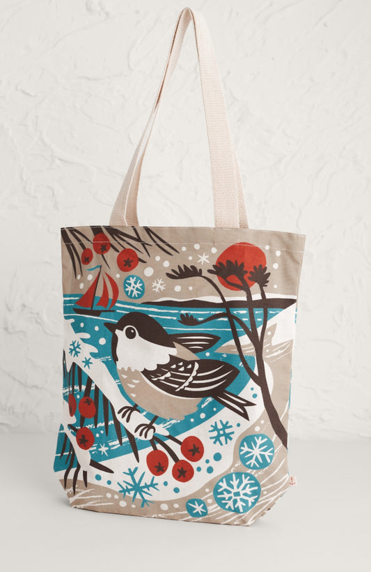 Seasalt Canvas Shopper - Seasons Tweetings Azurite