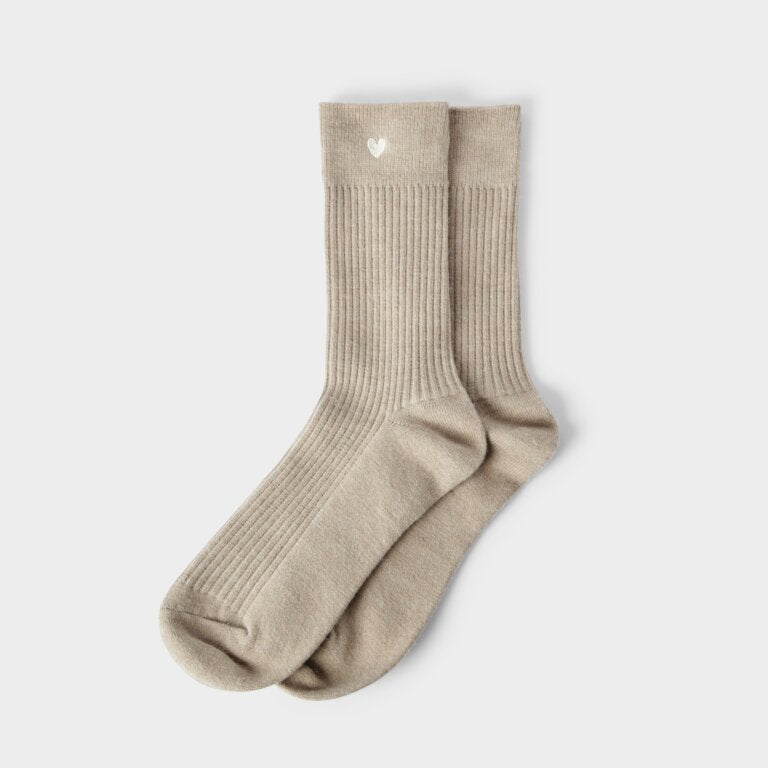 Gift Boxed Socks Taupe By Katie Loxton