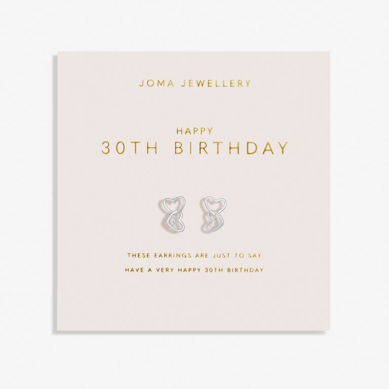 Joma ‘Happy 30th Birthday' Forever Yours Earrings