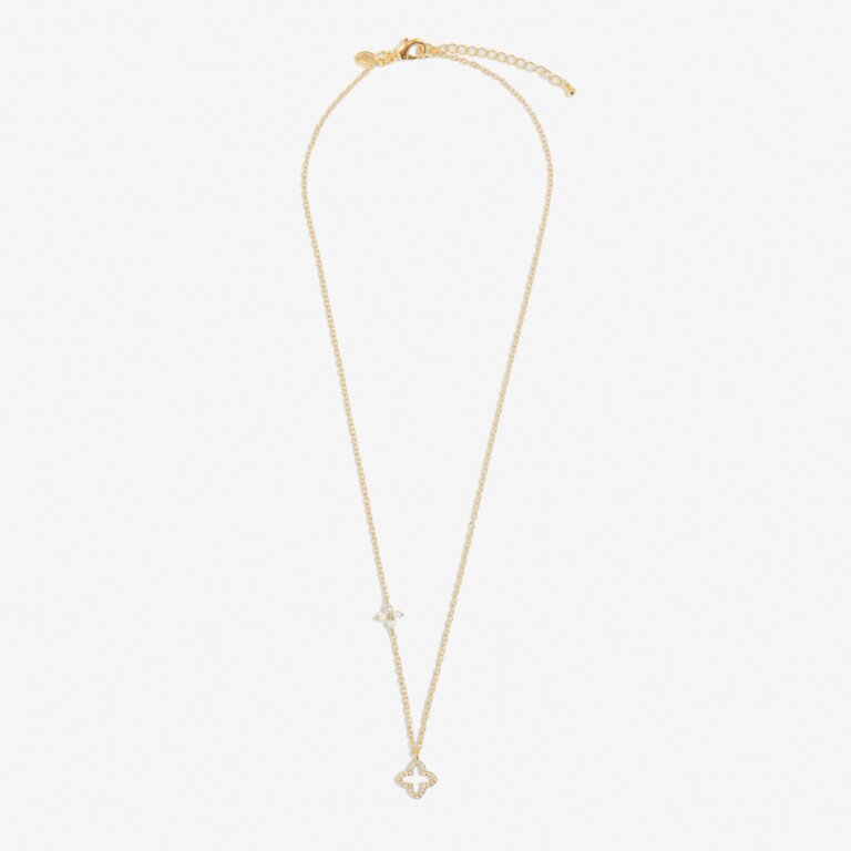 Joma Style Stories Pavé Clover Necklace