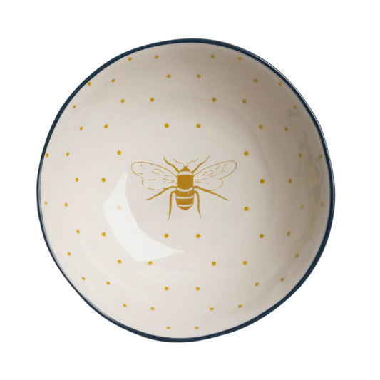 Bees Stoneware Nibbles Bowl By Sophie Allport