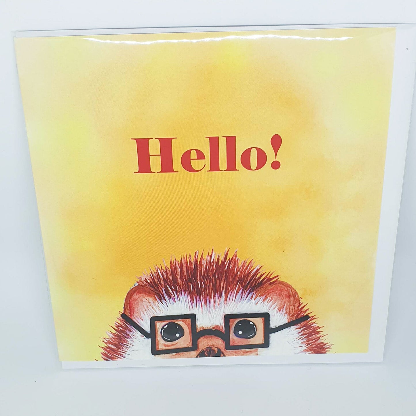 Hello Hodgeheg Card by Puffin Prints