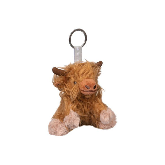 Gordon Highland Cow Plush Character Keyring