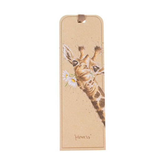 'FLOWERS' GIRAFFE BOOKMARK