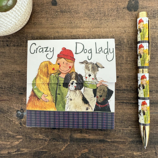 Crazy Dog Lady Magnetic Notepad
