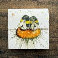 Bees and Daisy Mini Magnetic Notepad