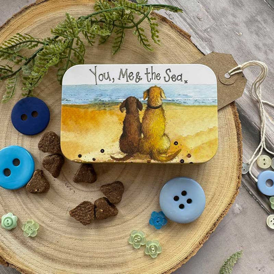 You, Me and the Sea Small Rectangle Tin
