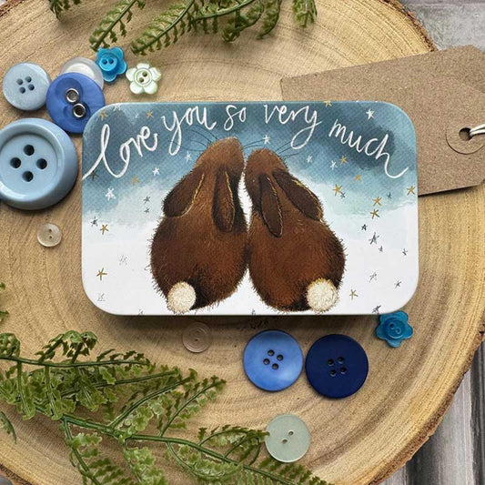Bunny Love Small Rectangle Tin