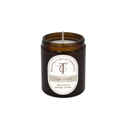 Coast & Country Crisp Cotton 150g Glass Soy Wax Candle