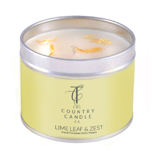 Pastels - Lime Leaf & Zest Tin Candle