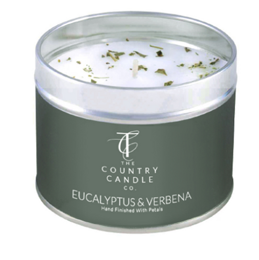 Pastels - Eucalyptus & Vebene Tin Candle