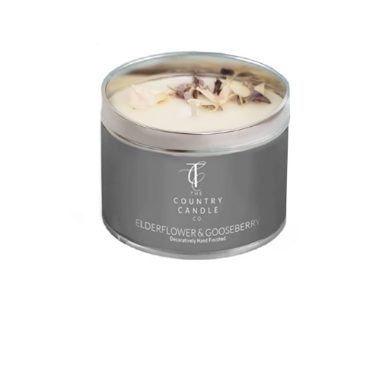 Pastels - Elderflower & Gooseberry Tin Candle