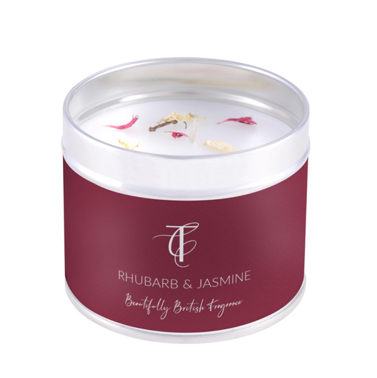 Pastels - Rhubarb & Jasmine Tin Candle