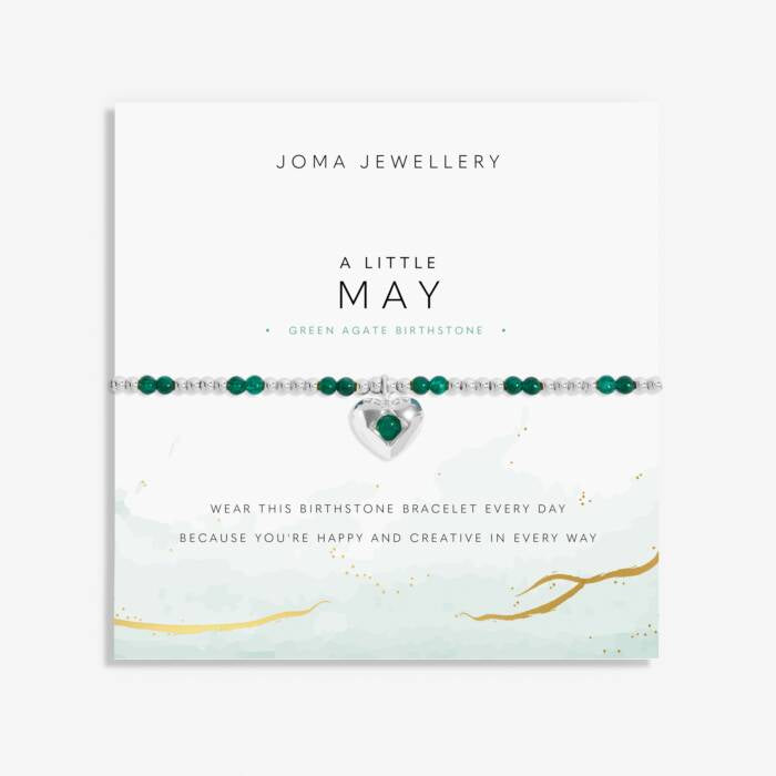 Birthstone A Little 'May' Bracelet In Silver Plating