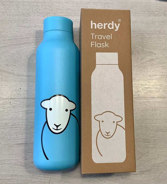 Blue Travel Flask