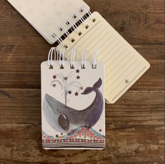 Whale Small Spiral Bound Notepad