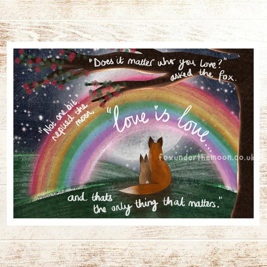 'Love Is Love' Art Print by FoxUnder The Moon