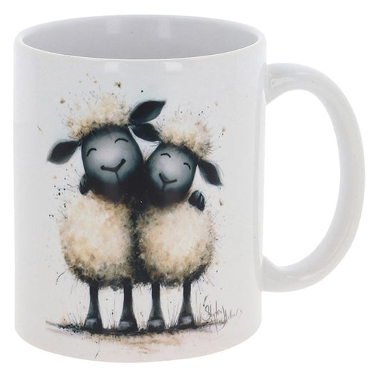 Shirley MacArthur Sheep Hugs Mug