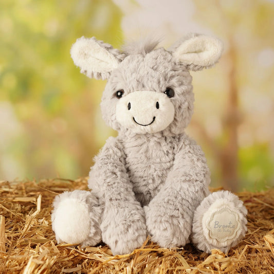 Brontë the Plush Sitting Donkey 22cm