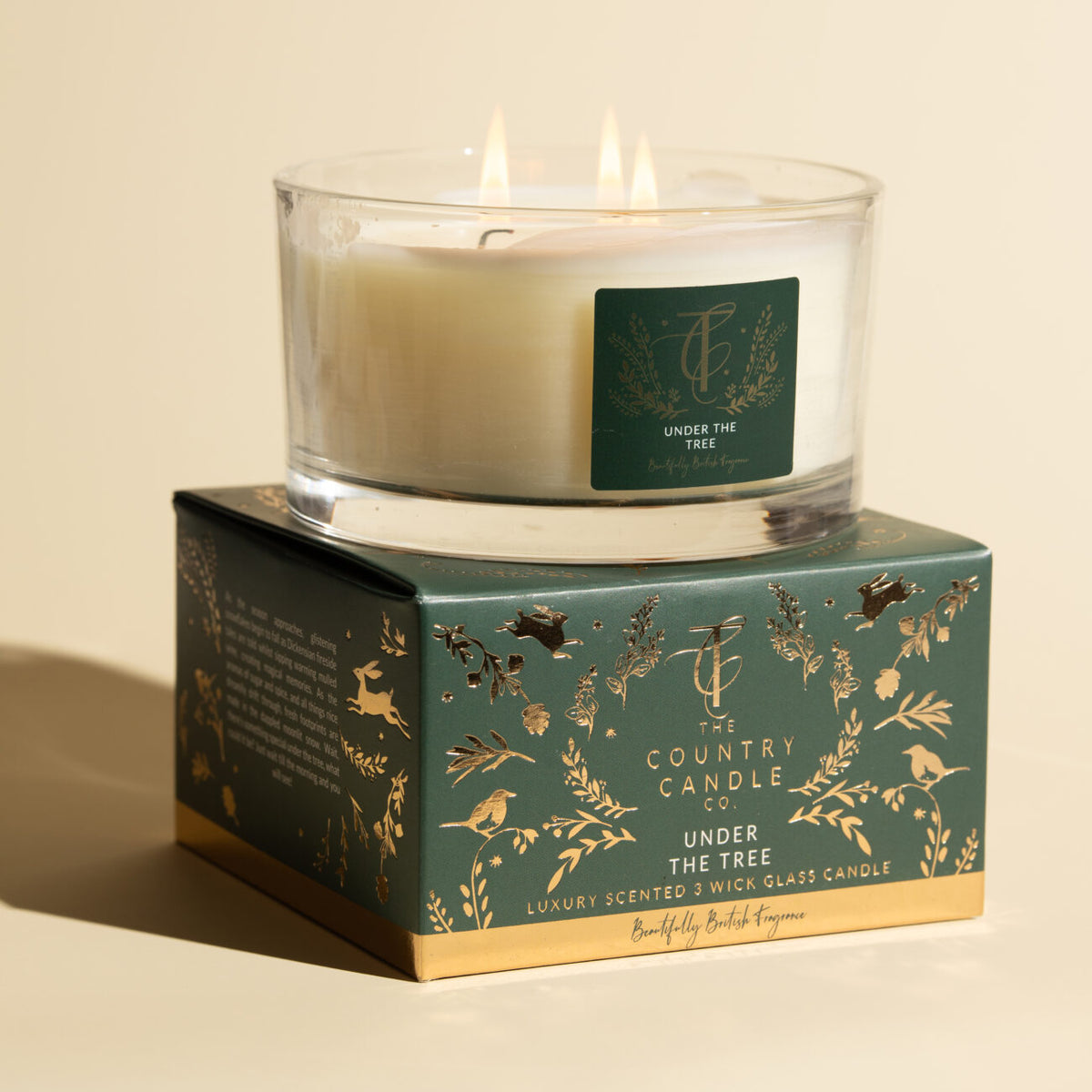 Country Candle Co Echanted Woodland 3 Wick Candle - Under the Tree