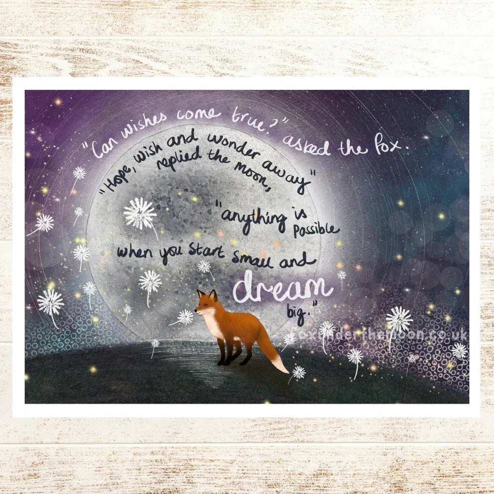 'Wishes' Art Print By Fox Under The Moon