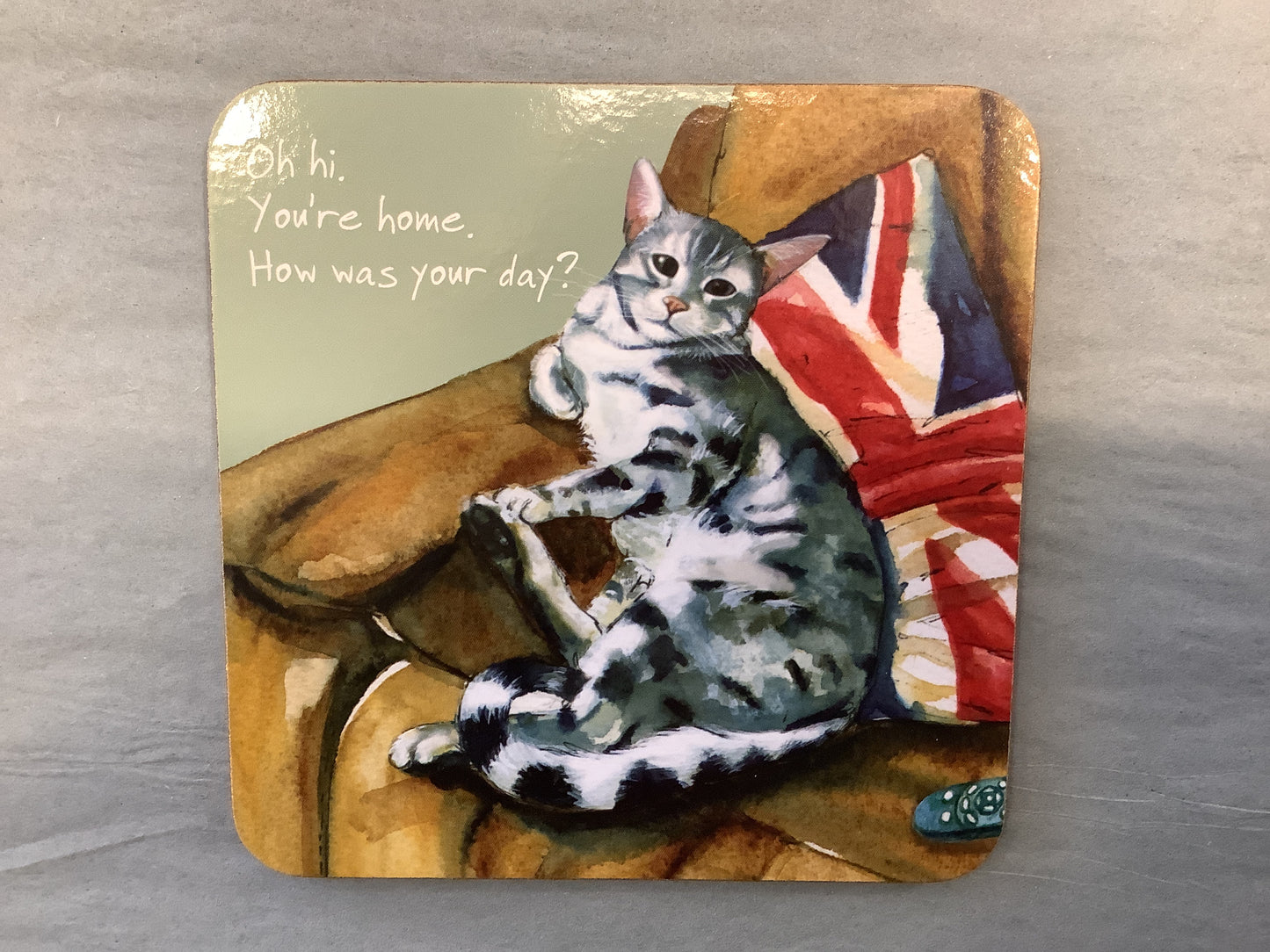 Cat You’re Home Coaster | The Little Dog Laughed