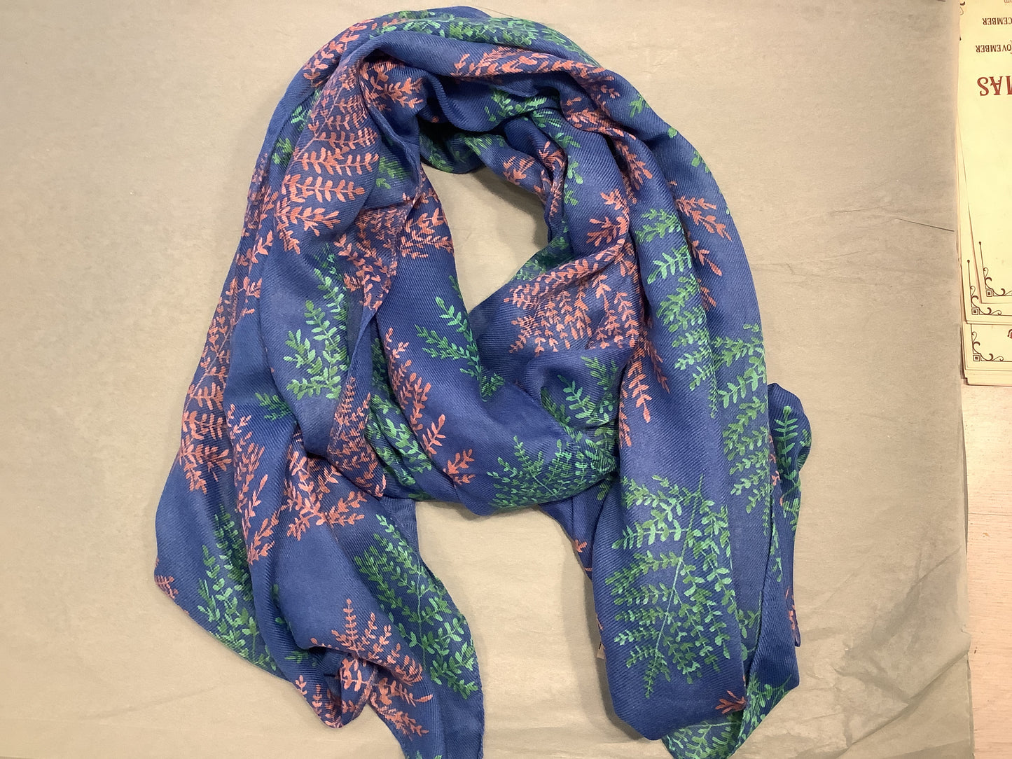 Branch Scarf - Blue