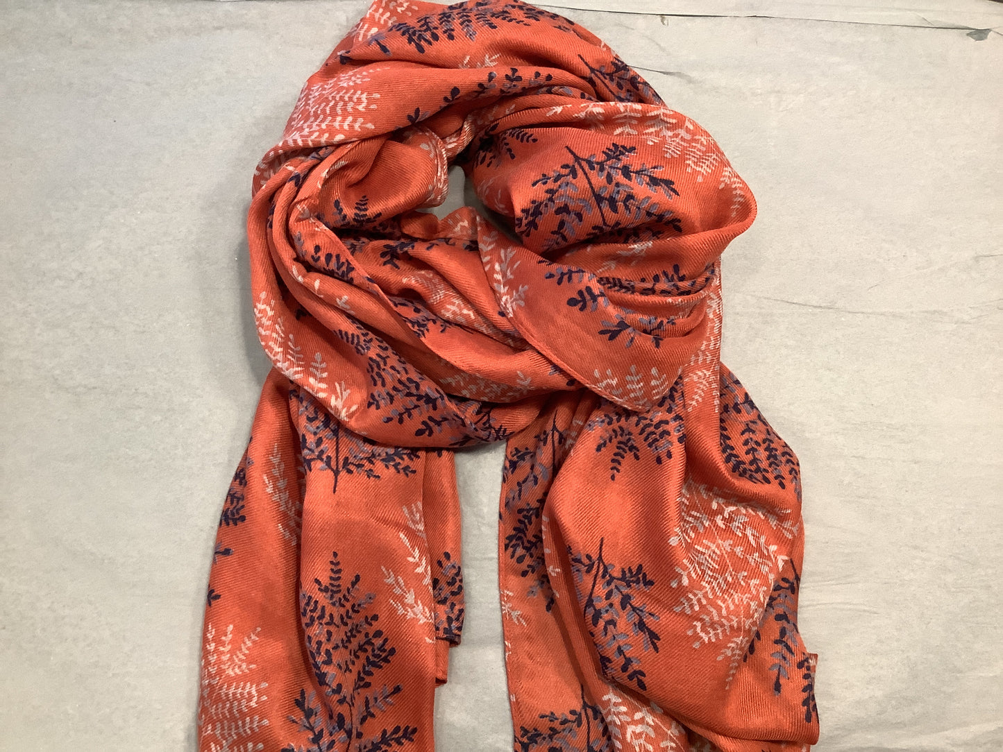 Branch Scarf - Orange