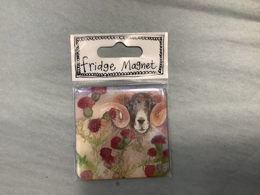 Thistles Fridge Magnet