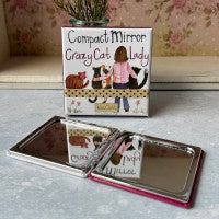 Crazy Cat Lady Compact Mirror