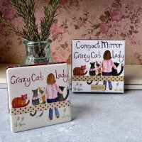 Crazy Cat Lady Compact Mirror