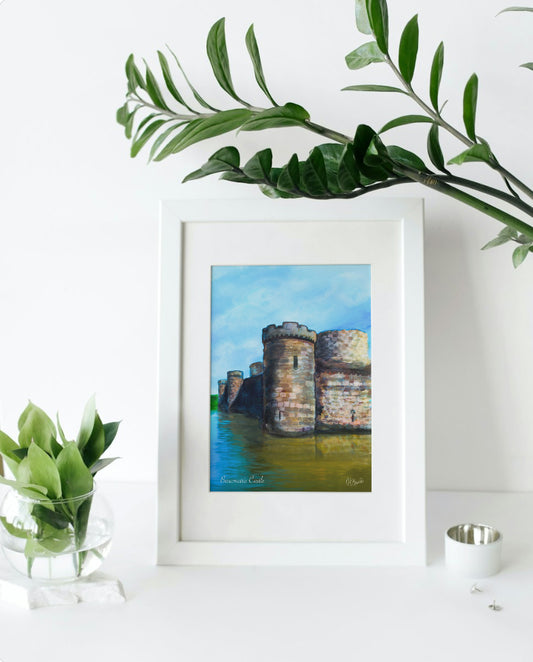 Beaumaris Castle Artist Print by Rachel Bennett (Puffin Prints)
