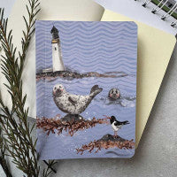 Seals On the Rocks Soft Backed Blank Notebook