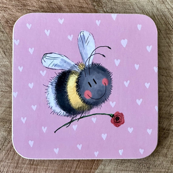 Bee and Flower Coaster