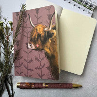 Highland Cow Soft Backed Blank Notebook